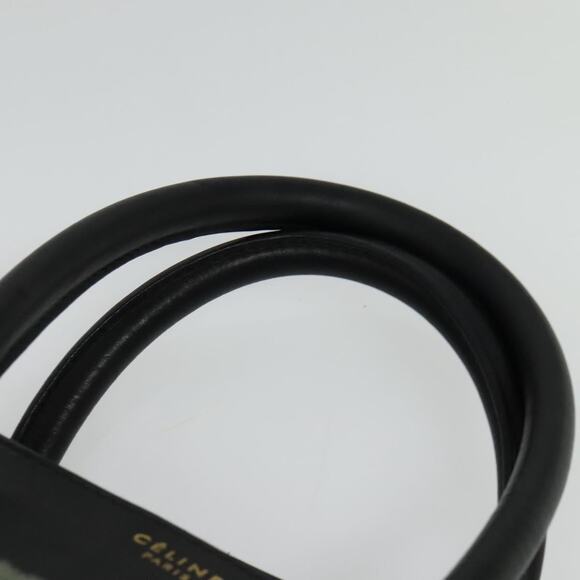 CELINE Luggage Mini Shopper Hand Bag Leather Green Gold - Picture 8 of 12